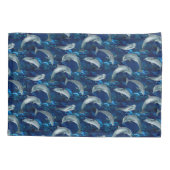 Donkere onderwateroceaan met Dolfijnen Kussensloop (Achterkant-Links)