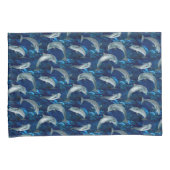 Donkere onderwateroceaan met Dolfijnen Kussensloop (Voorkant-Rechts)