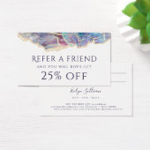 Donkere optische referentiekaart voor ontwerp visitekaartje (Bureau)