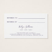 Donkere optische referentiekaart voor ontwerp visitekaartje (Achterkant)