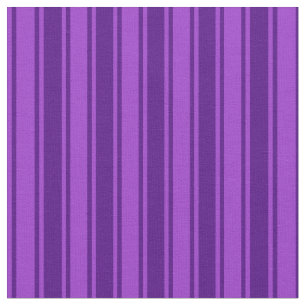 Donkere orchidee en Indigo gekleurde strepen Stof