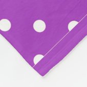 Donkere orchidee poka Dot Fleece Blanket (Hoek)