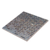 Donkere, oude steenwandtextuur tegeltje (Zijkant)