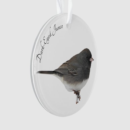 Donkere-oyed Junco Ornament (voorkant)
