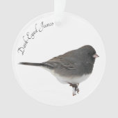 Donkere-oyed Junco Ornament (voorkant)
