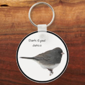 Donkere-oyed Junco Sleutelhanger (Voorkant)