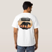 Donkere paard T-Shirt (Achterkant volledig)