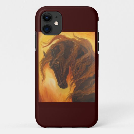 Donkere paarden Case-Mate iPhone case (Achterkant)