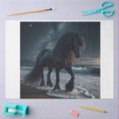 Donkere paarden tissuepapier (Craft)