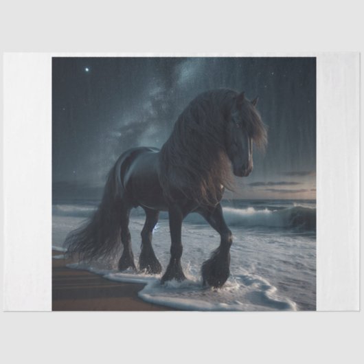 Donkere paarden tissuepapier (Voorkant)