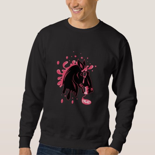 Donkere paarden trui (Voorkant)