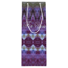 Donkere Paars en een aanraking met blauw Wijn Cadeautas