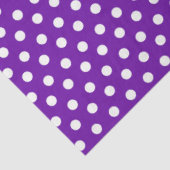 Donkere Paars met witte pooldots Tissuepapier (Detail)