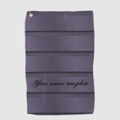 donkere paarse achtergrond en personaliseer golfhanddoek (Voorkant)