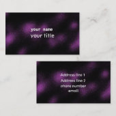 Donkere Paarse achtergrond Visitekaartje (Voorkant / Achterkant)