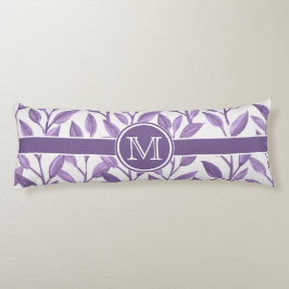 Donkere Paarse bladeren, gepersonaliseerd Lichaamskussen