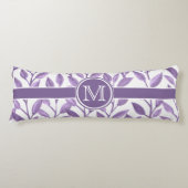 Donkere Paarse bladeren, gepersonaliseerd Lichaamskussen (Voorkant)