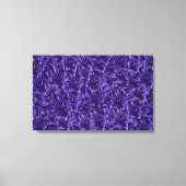 Donkere paarse bloemen op bloemen canvas afdruk (Voorkant)