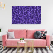 Donkere paarse bloemen op bloemen canvas afdruk (Insitu (Woonkamer))