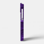 Donkere Paarse camo met aangepaste tekst Case-Mate iPhone Case (Achterkant / Links)