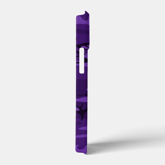 Donkere Paarse camo met aangepaste tekst Case-Mate iPhone Case (Achterkant / Rechts)