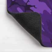 Donkere Paarse Camo met aangepaste titel Muismat (Hoek)