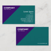 Donkere Paarse driehoekige hoek - groen (006666) Visitekaartje (Voorkant / Achterkant)