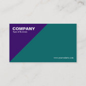 Donkere Paarse driehoekige hoek - groen (006666) Visitekaartje (Achterkant)