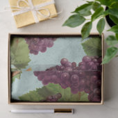 , donkere Paarse druiven en wijnstokken ontkoppele Tissuepapier (Geschenk)