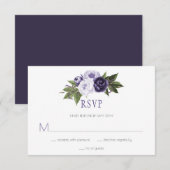 Donkere Paarse en gewelddadige volken die RSVP bin (Voorkant / Achterkant)