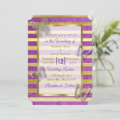 Donkere Paarse en goudvlinderuitvindingen Kaart (Staand voorkant)