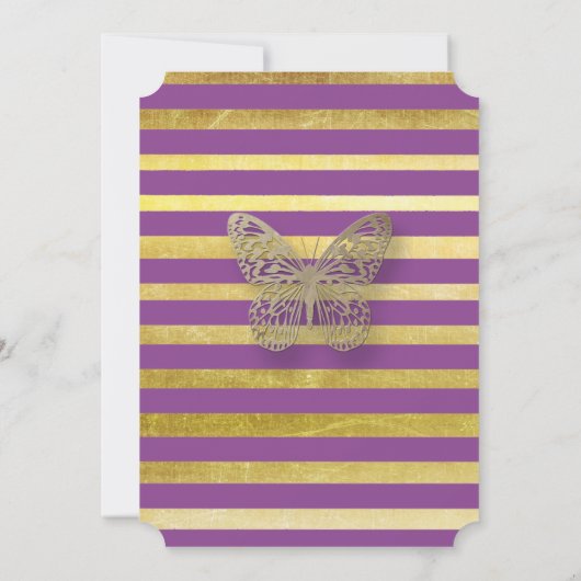 Donkere Paarse en goudvlinderuitvindingen Kaart (Achterkant)