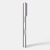 Donkere paarse en witte snoepjes strepen Case-Mate iPhone case (Achterkant / Rechts)