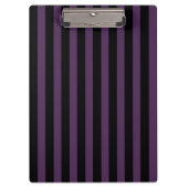 Donkere paarse en zwarte strepen klembord (Voorkant)