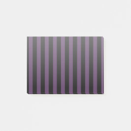 Donkere paarse en zwarte strepen post-it® notes