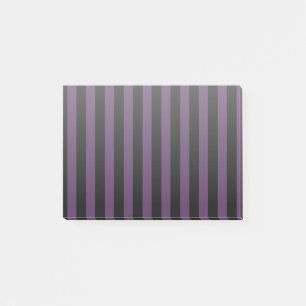 Donkere paarse en zwarte strepen post-it® notes