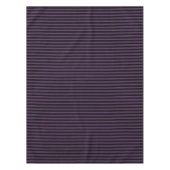 Donkere paarse en zwarte strepen tafelkleed (Voorkant)