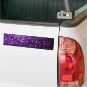 Donkere Paarse faux glinsterende glitter Bumpersticker (Op Truck)