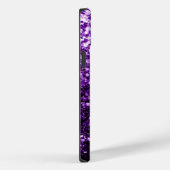 Donkere Paarse faux glinsterende glitter Case-Mate iPhone Case (Achterkant / Rechts)