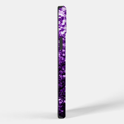 Donkere Paarse faux glinsterende glitter Case-Mate iPhone Case (Achterkant / Rechts)