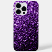 Donkere Paarse faux glinsterende glitter Case-Mate iPhone Case (Achterkant)