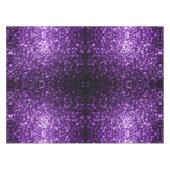 Donkere Paarse faux glinsterende glitter Tafelkleed (Voorkant (Horizontaal))