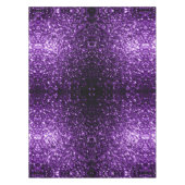 Donkere Paarse faux glinsterende glitter Tafelkleed (Voorkant)