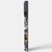 Donkere Paarse Floral Case-Mate iPhone Case (Achterkant / Links)