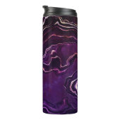 Donkere Paarse Geode aangepaste naam Agate Thermosbeker (Geroteerd rechts)