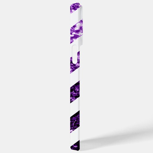 Donkere Paarse glitter sparkles White Case-Mate iPhone Case (Achterkant / Rechts)