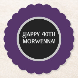 Donkere Paarse Gothic Kartonnen Onderzetters