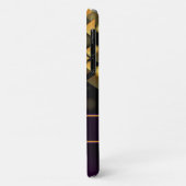 Donkere Paarse, gouddriehoeken, Brokeh Case-Mate iPhone Case (Achterkant/links)