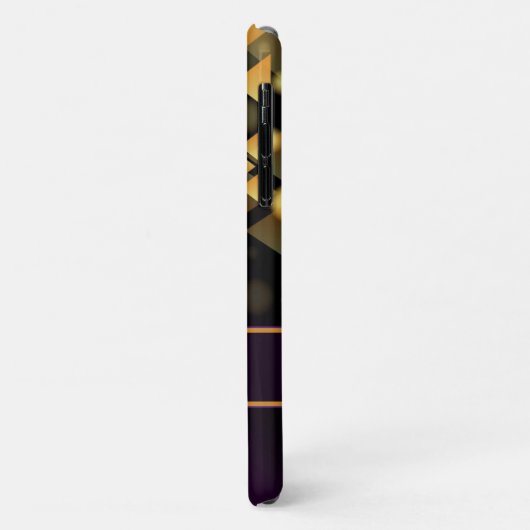 Donkere Paarse, gouddriehoeken, Brokeh Case-Mate iPhone Case (Achterkant/links)