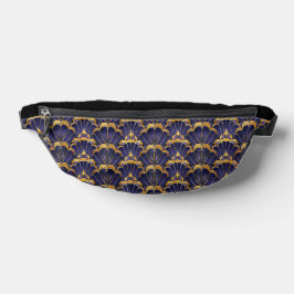DONKERE PAARSE & GOUDEN ART DECO PATRONEN HEUPTASJE